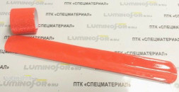 Браслет светоотражающий самозакрепляющийся "мягкий пластик" оранжевый
