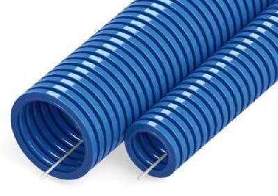 Труба ПП лёгкая безгалогенная (HF) с зондом D=20 Труба гофрированная