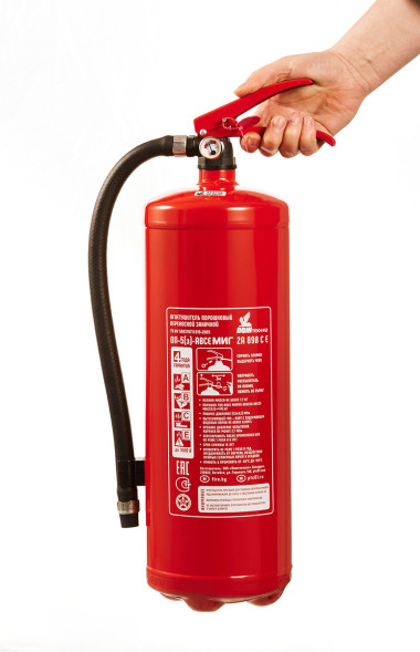 Огнетушитель порошковый ОП-5(з) АВСЕ МИГ баллон 6,3л