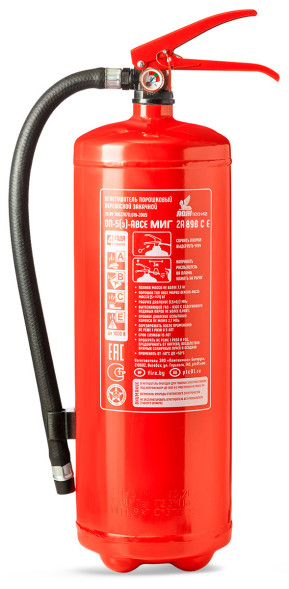 Огнетушитель порошковый ОП-5(з) АВСЕ МИГ баллон 6,3л