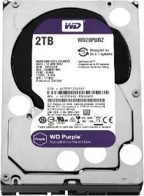 Жесткий диск для видеонаблюдения HDD 2000 GB (2 TB) SATA-III Purple (WD20PURZ)