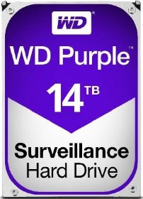 Жесткий диск для видеонаблюдения HDD 14000 GB (14 TB) SATA-III Purple (WD140PURZ)