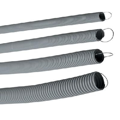 Труба ПВХ тяжелая серая D=25 (Промрукав) Труба гофрированная с протяжкой