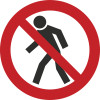 Знак P03 Проход запрещен (пленка 200х200 мм)