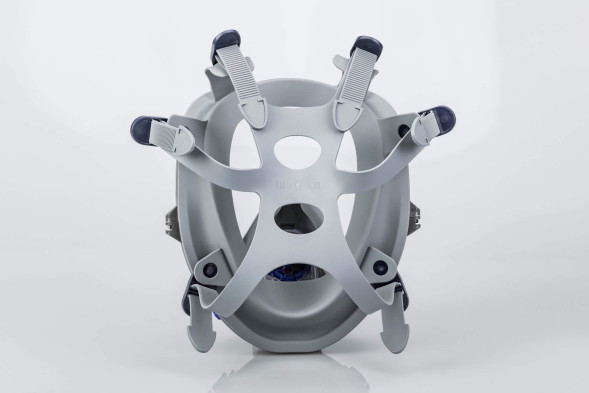 Полнолицевая маска О2 9800 универсального размера с панорамной линзой и байонетным креплением фильтров