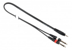 Y-002/2M ROXTON Аудио кабель 2 м (mini-Jack – 2х Jack)