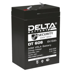 Свинцово-кислотный аккумулятор Delta DT 606